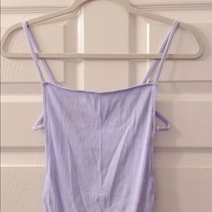 ✨⚡️🌟 Sky Blue Cutout-Back Out From Under Bodysuit